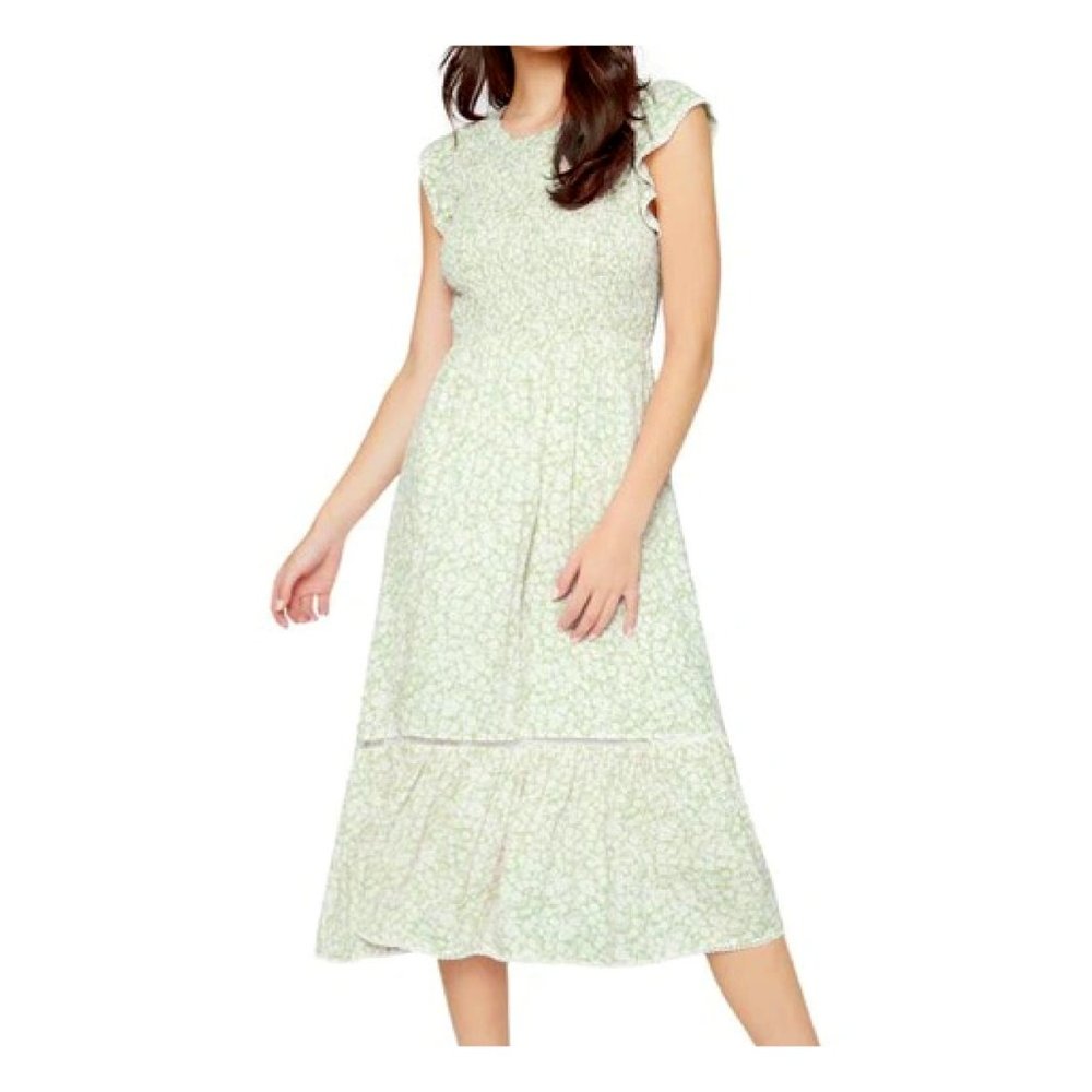 Lost + Wander Pick Me Floral Smocked Dress, Size M